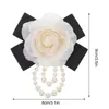 Dekorativa blommor Camellia Corsage Pin Estetiska kvinnor Kläder Brosch Flow Suit Delicate Brosches