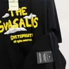 Herr t-shirts Vetements t-shirt män kvinnor 1 1 bästa kvalitet överdimensionerade gula bokstäver skumtryck t shirt toppar tee vtm t230602