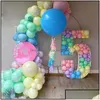 Party Decoration 73/100cm DIY Balloons Numbers Mosaic Balloon Filling Alphabet Frames for Boys Girls Baby 1st Birthday Wedding Decor DHTA2