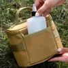 1 peça bolsa de armazenamento de tempero, bolsa de garrafa de tempero portátil para acampamento, suprimentos de acampamento para churrasco ao ar livre