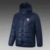 Athletic Bilbao Men's Down hoodie jacket winter leisure sport coat full zipper sports Outdoor Warm Sweatshirt LOGO Custom