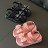 Sandales 1-8 ans été filles sandales roses enfant en bas âge bébé mode princesse petite fille chaussures enfants bout ouvert sandales de plage antidérapantes 230602