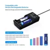 Original XTAR VC2SL Chargeur de batterie intelligent universel intelligent Batteries au lithium Double 2 emplacements USB Type C Charge rapide pour Li-ion Ni-MH Ni-Cd 18650 21700 20700 VC2