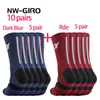 Chaussettes de sport 10 paires chaussettes de vélo hommes infirmière Compression cyclisme pour femmes vtt garde chaussettes bas Sport Grip Barre chaussettes 230601