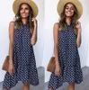 Maternity Dresses Women's Summer Dress Pregnant Women Polka Dot Chiffon Sleeveless Beach Mini Casual Loose Sundress Tank Top Vestidos Pregnant Women's Dress G220602