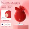 Massager Clitoris Vibrator Massage Likken Nipper Clit Vaginale Anale Stimulator Paar Voorspel voor Vrouwen Rose Masturbator Vrouwelijke