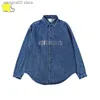 Kurtki męskie dżinsowe płaszcz mężczyźni kobiety Wysokiej jakości przyciski odzieży wierzchniej List Casual Prany Oversize VTM Bluzka T230602