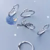 Band Rings MIQIAO 925 Silver Sterling Virgo Rings Women Sagitário Escorpião Aquário Capricórnio Peixes Libra Touro Gêmeos Câncer Leão Feminino J230602