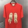 Дизайнерские футболки Mens Женщины дизайнеры футболки Tees Tees Tops Man Casual Letter Rint Luxurys Clothing Shoelace Tshirts Plus Size Одежда 2xl/3xl/4xl/5xl L230520