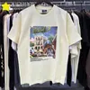 Camisetas Masculinas Estilo Verão 2023 Novo Streetwear Clássico Caixa Kith Camisetas Homens Mulheres 1 1 Camiseta Grande com Pintura a Óleo Estampada KITH T230602