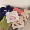 T-Shirts Kinderpullover Frühling Jungen und Mädchen Alphabet Stickerei Baby Rundhalspullover Innenbekleidung 230601