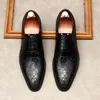 Czarne / kawa / brązowe buty biznesowe oryginalne skórzane butę na studniów