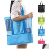 Sacs de rangement Creative Shoder Bag Insation Insated Cooler Picnic Mesh Beach Tote Drink Supplies Drop Delivery Home Garden Housekee Ou Dhaa2