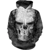 Hommes Hoodies 3D Horror Skull Mode Hommes Imprimé À Capuche / Femmes Shinning Knights Design Sweats Harajuku Sweat À Capuche