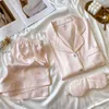 Sexig pyjamas 2022 Nytt is Silk Pyjamas Ladies Summer Short-Sleeved Shorts Home Clothes Satin Tvådelar Set J230601