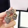 50% de réduction bijoux de créateur bracelet collier bague Earrins 925 sterlin diamant clouté pêche coeur fraise boucles d'oreilles simples