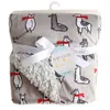 Одеяла пеленание ребенка сгущение двойное слой коралловый флисовый флис младенец пеленок Bebe конверт
