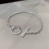 50% rabatt designer smycken armband halsbands ring pärla spets snidmönster 925 enkel cool stil manlig kvinnlig par armband