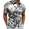 Polo da uomo Zampe di cane Modello Casual Polo Camicie Amanti degli animali T-shirt Uomo Manica corta Camicia personalizzata Moda quotidiana Top oversize Regalo