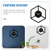 Wall Clocks Acrylic Clock Hexagon Creative Mute Hanging Decorative Home Black Decoration Fashion