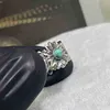Nouveau 2023 bijoux de créateur bracelet collier bague Turquoise marguerite fleur femelle Sterling sterling utilisé pétale anneaunouveau bijoux