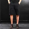 Summer New Multi Pocket Military Cargo Cotton khaki Men's Tactical Shorts 29-44 Strapless P230602