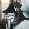 Nuovi stivali da uomo Desert Boots Outdoor antiscivolo Army Tactical Combat Boots Stivaletti da moto Scarpe da lavoro di sicurezza Scarpe da trekking