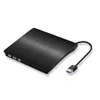 Drives Ultralight USB 3.0 Externo DVD CD Writer PlugandPlay Laptop Acessórios para PC PC preto para Mac OS 8.6/XP/Win7