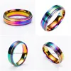 Кольца Band Rings Fashion Высококачественные мужчины женщины из нержавеющей стали Rainbow Colorf Кольцо титана свадебное рождественское подарки доставка J Dhmar