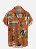 Summer Hawaiian Shirts Maya Culture Casual Short Sleeve Man Printed Clothes Big Size Men's Oversize Social Tops Nya