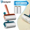 Lint Rollers Brushes Tearable Roll Paper Sticky Roller Dust Wiper Pet Hair Clothes Carpet Tousle Remover Portable Remplaçable Brosse De Nettoyage Outil Z0601