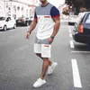 Tute da uomo 2022 Tuta sportiva da uomo estiva Modello 3D Abbigliamento da uomo Completo da 2 pezzi di abbigliamento sportivo Manica corta Streetwear Moda T-shirt Set T230602