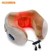 Massageador de Pescoço Pillowws Massageador de Viagem Travesseiro de Massagem Elétrica em Forma de U com Calor Espuma de Memória Macio Almofadas de Avião para Dormir Cuidados de Saúde Cervical 230602