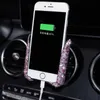 New Gravity Universal Car Phone Holder Women Diamond Crystal Car Car Car Vent Vent Mount Mount Mount Phone Holder Stand for iPhone Samsung