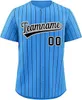 Maillot de baseball personnalisé cousu n'importe quel nom n'importe quel numéro maillots de broderie à la main hommes femmes jeunesse surdimensionné mixte expédié toute l'équipe bleu 0206008