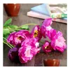 Decorative Flowers Wreaths Artificial Flower Somnus Factory Latex Faux Home Brouch Party Decoration Drop Delivery Garden F Dhwdz