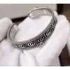 50% de réduction sur les bijoux de créateur bracelet collier bague rayure tridimensionnelle roi serpent ouvert engrenage bordure bracelet pour hommes à la mode
