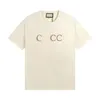 23SS 1:1 Herren Designer-T-Shirts Mann Frau Luxusmarke T-Shirts T-Shirt Sommer Rundhalsausschnitt kurze Ärmel Outdoor-Mode Freizeit reine Baumwolle Buchstaben Katzendruck Liebhaberkleidung