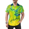 Men's Casual Shirts Tie Dye Print Blouses Mens Abstract Design Hawaii Short Sleeve Graphic Cool Oversize Vacation Shirt Birthday Gift