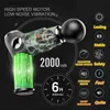 32 Speed Gun Mini LCD Display Elektrische r Diepe Spier Massage Fascia Guns Voor Lichaam En Hals Vibrator Fitness 220624 L230523