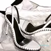 2023-Summer New Transparent Open Toe Word with Rhinestone Stiletto High Heel Sandals Women