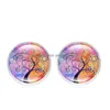 Stud Fashion Sier Plaqué Arbre De Vie Boucles D'oreilles Time Gemstone Shop Drop Delivery Jewelry Dhqzk