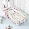 Bed Rails Sleeper Baby Nest för Born and Toddlers 85x45cm Portable Foldble Crib Travel 230601