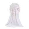 Ethnic Clothing Muslim Kids Girls Instant Hijab Turban Flower Lace Rhinestone Hats Child Islamic Prayer One Piece Amira Underscarf Shawl