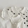 Tshirts Autumn Spring Infant Baby Girls Clothing Toddler Girl Tshirt Cotton Long Sleeve Dot Printing born 230601