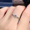 Cluster Rings Natural Tanzanite Stone Ring Ladies Luxury Fashion Jewelry S925 Sterling Silver Autumn Engagement