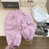 Krótkie moda dziewczynka chłopiec bawełny ładunek spodni jesienna wiosna zima niemowlę dzieci dziecięce spodnie swobodne ubrania 110Y 230601