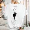 Women'S T-Shirt Womens Tshirt Women Graphic Short Sleeve Son Love Mother Mom Cartoon 2022 Summer Fashion Print Female Clothes Tops T Dhybi