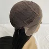 22 pouces de longs cheveux synthétiques couleur noire 130% densité pas cher perruque avant de lacet pour femme noire