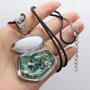 Pendant Necklaces Natural Abalone Shell Necklace Exquisite For Women Jewelry Gift Length 55 5cm